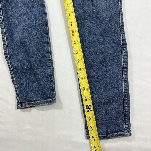 Frame Denim Le High Blue Stretch Skinny Distressed LHSK899 Size 26 - Picture 14 of 14